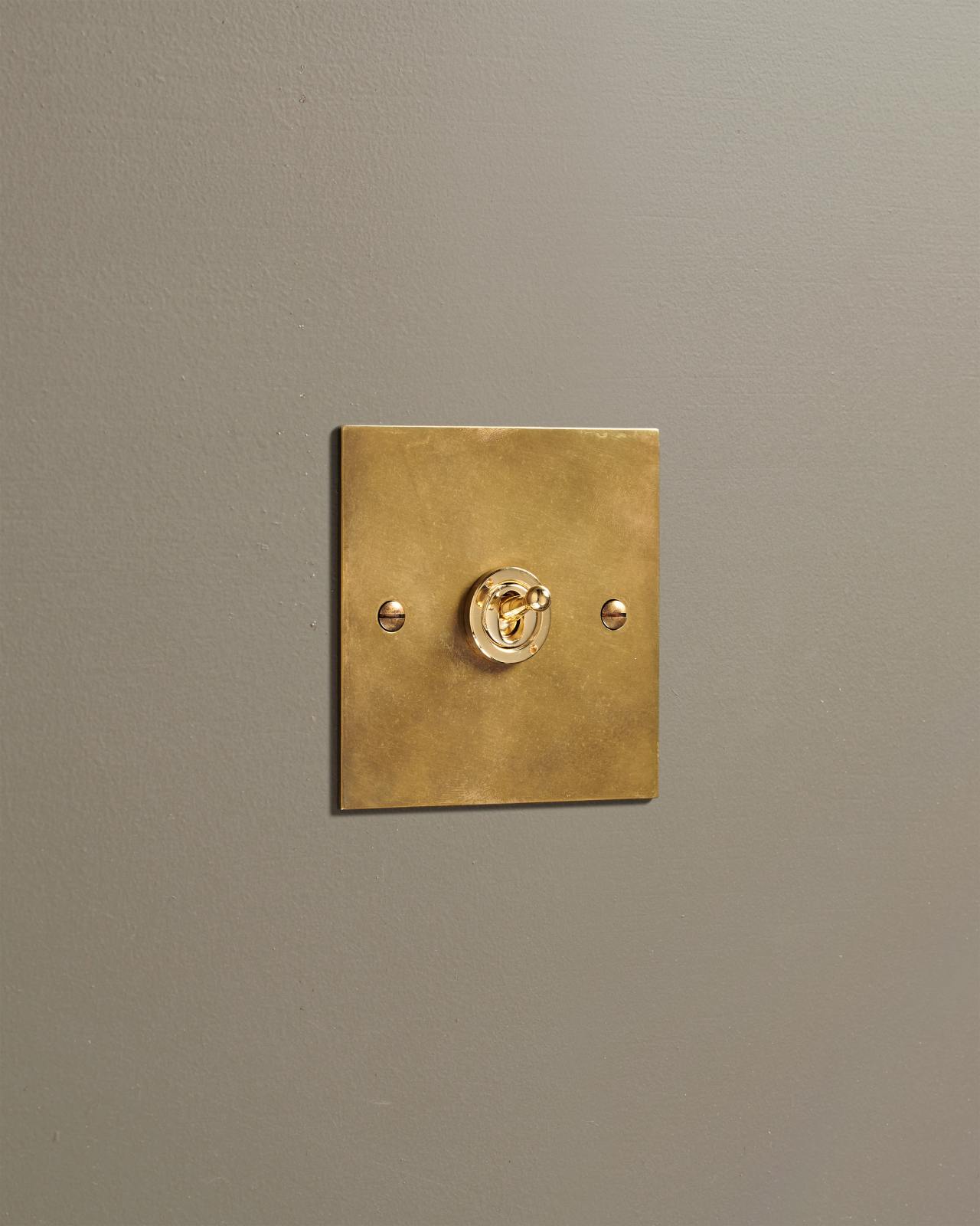 Brass wall clearance switch